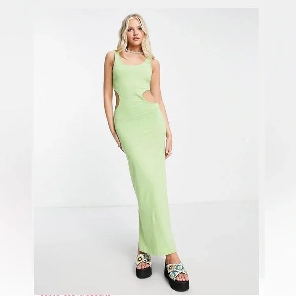 white christmas dresses Nwt Express Lime Cut Out Dress Size S main image 1